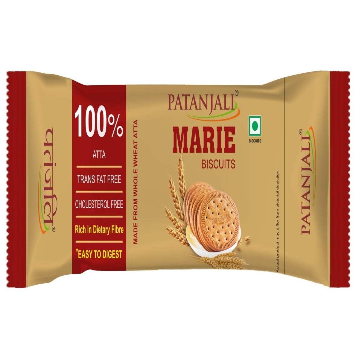 Patanjali Marie Biscuits 100% Atta 250G