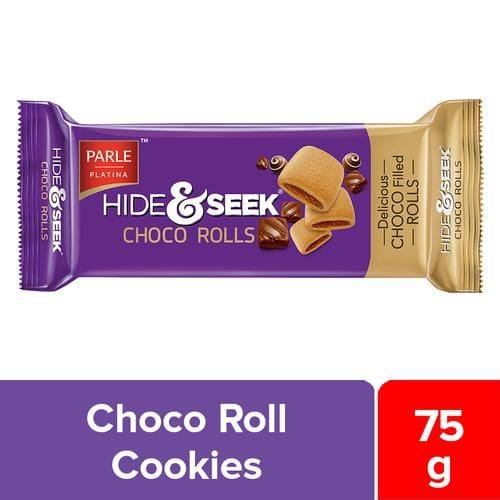 Parle Platina Hide & Seek Choco Rolls, 75 G