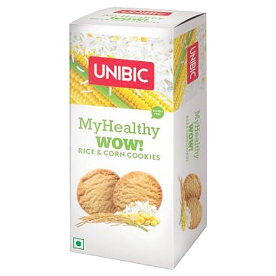 Unibic Cookies, My Healthy Wow Rice & Corn, 75 G