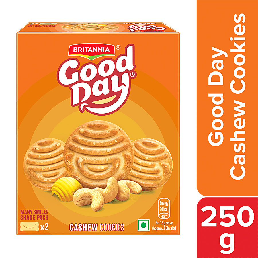 Britannia Good Day Cashew Cookies, 250 G