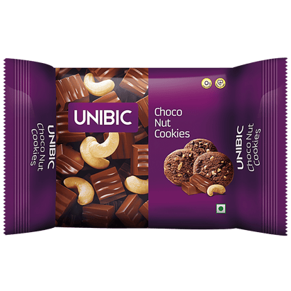 Unibic Cookies, Choco, Nut, 150 G Pouch
