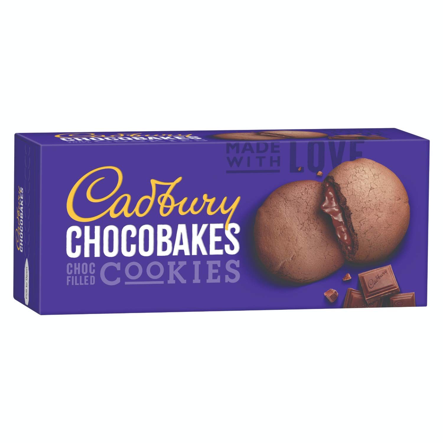 Cadbury Chocobakes Choc Filled Cookies, 75 G