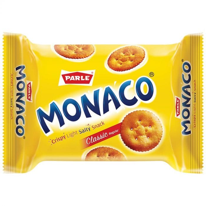 Parle Monaco Biscuit, Classic Regular, Salted Snack, 75.4G Pouch