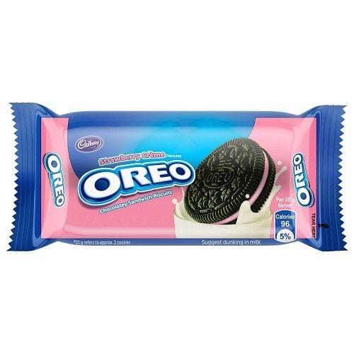Cadbury Oreo Strawberry Creme Biscuit, 50G