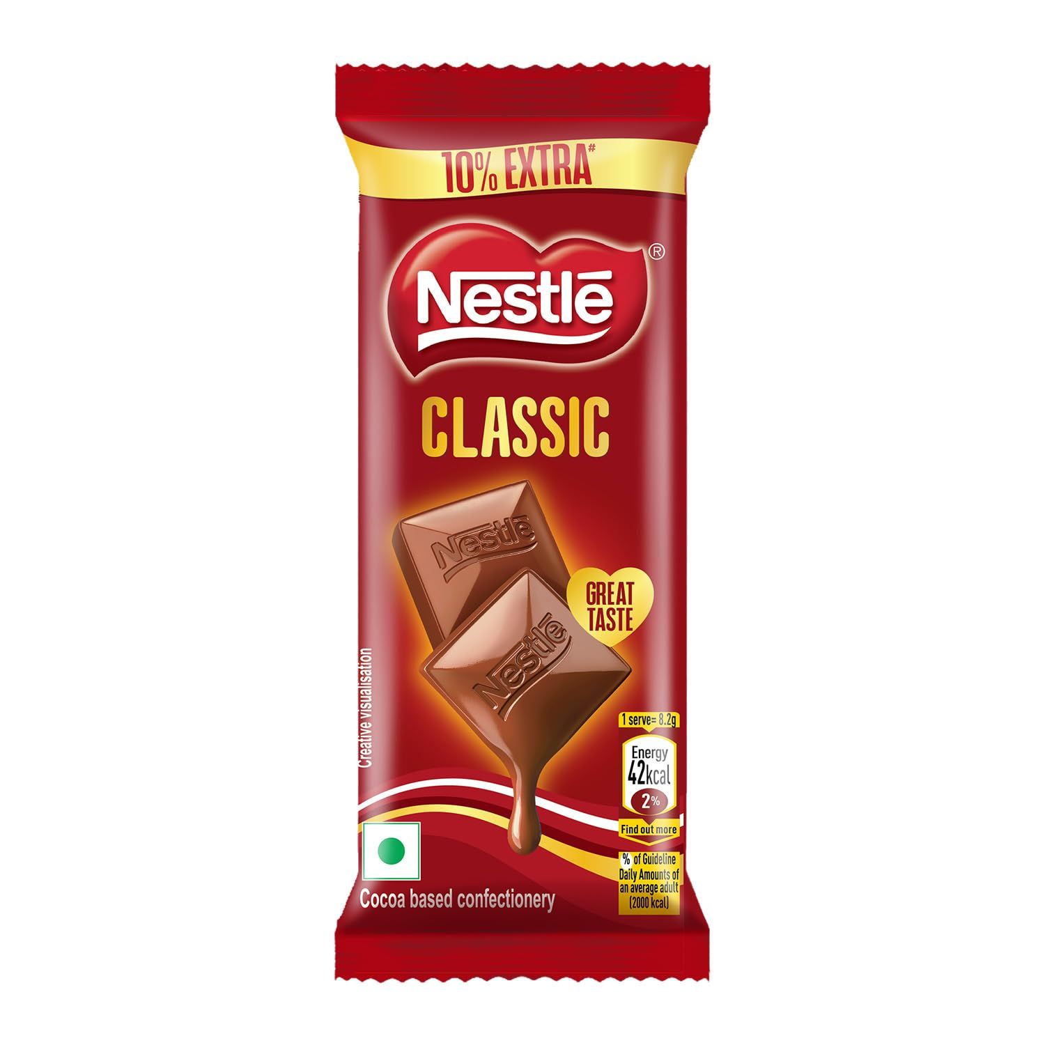 Nestlé Nestl Classic Tablet, Rich & Creamy Milk Treat, 30G (Weight May Vary Upwards)