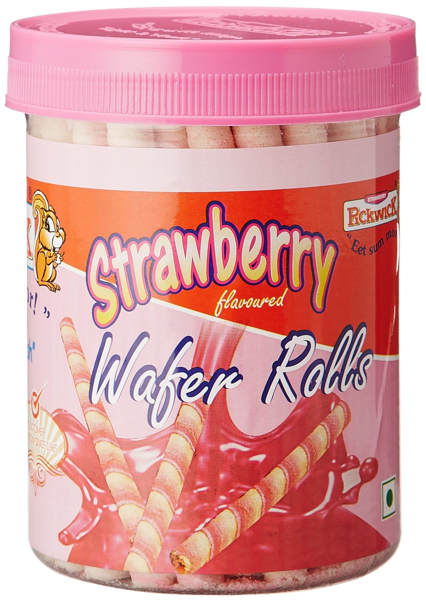 Pickwick Pickwick Wafer Rolls Strawberry Pet Jar Pack Of, 300Gm*2