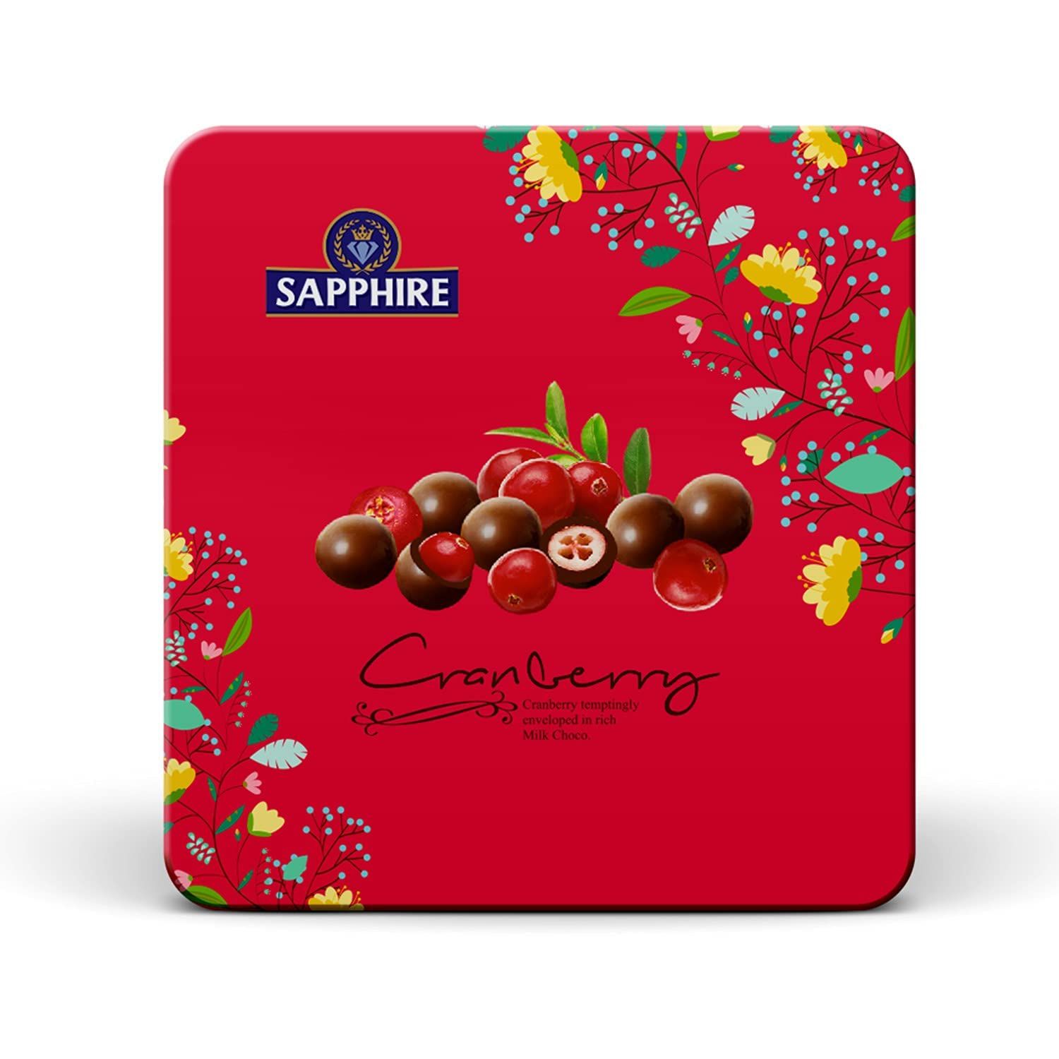 Sapphire Chocolate Coated Nuts, Cranberry, 200G