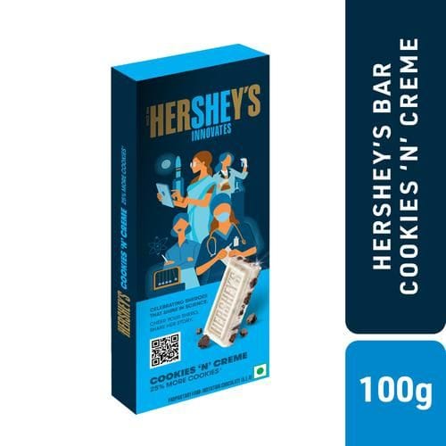 Hershey's Cookies 'N' Creme Chocolate Bar, 100 G