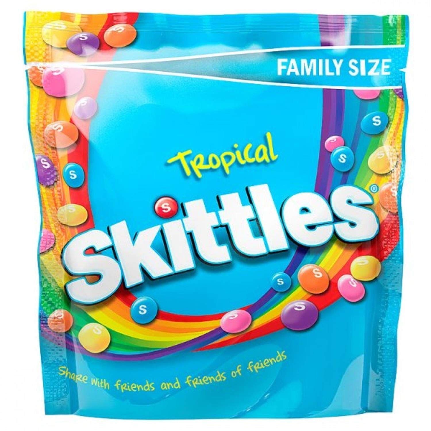 Skittles Tropical Fruit Flavoured Candy, 196 G