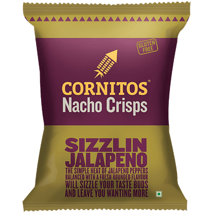 Cornitos Nacho Crisps Sizzling Jalapeno, 150 G