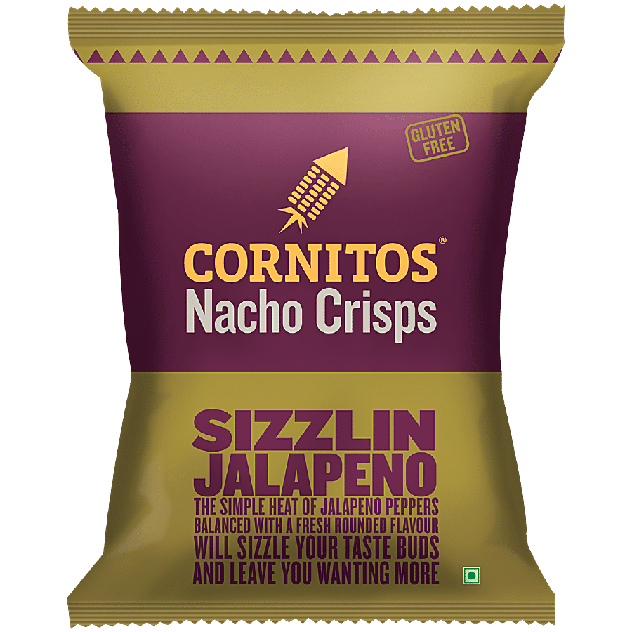 Cornitos Nacho Crisps Sizzling Jalapeno, 150 G