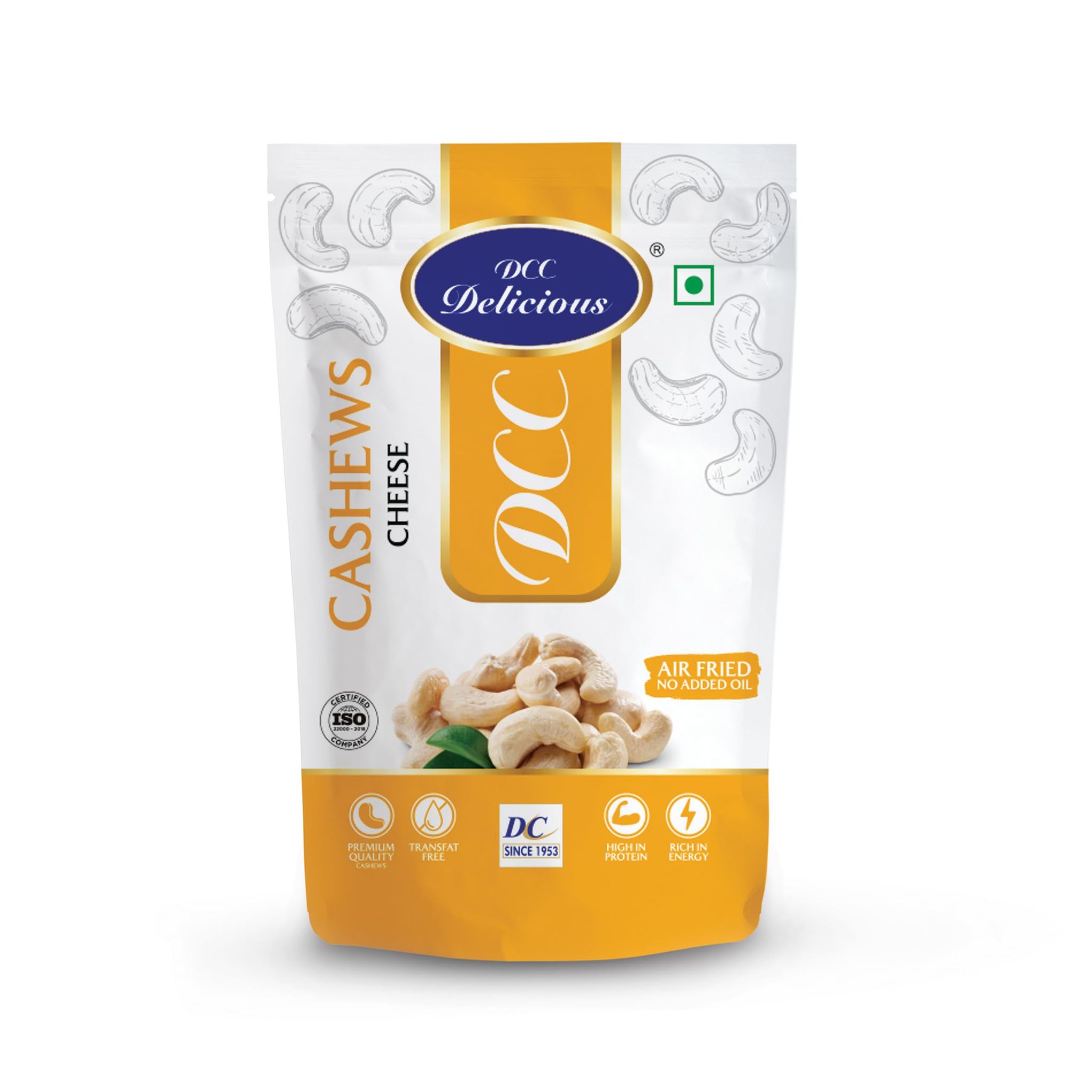 Dcc Delicious Dry Roasted Cashew (Cheese), 80G