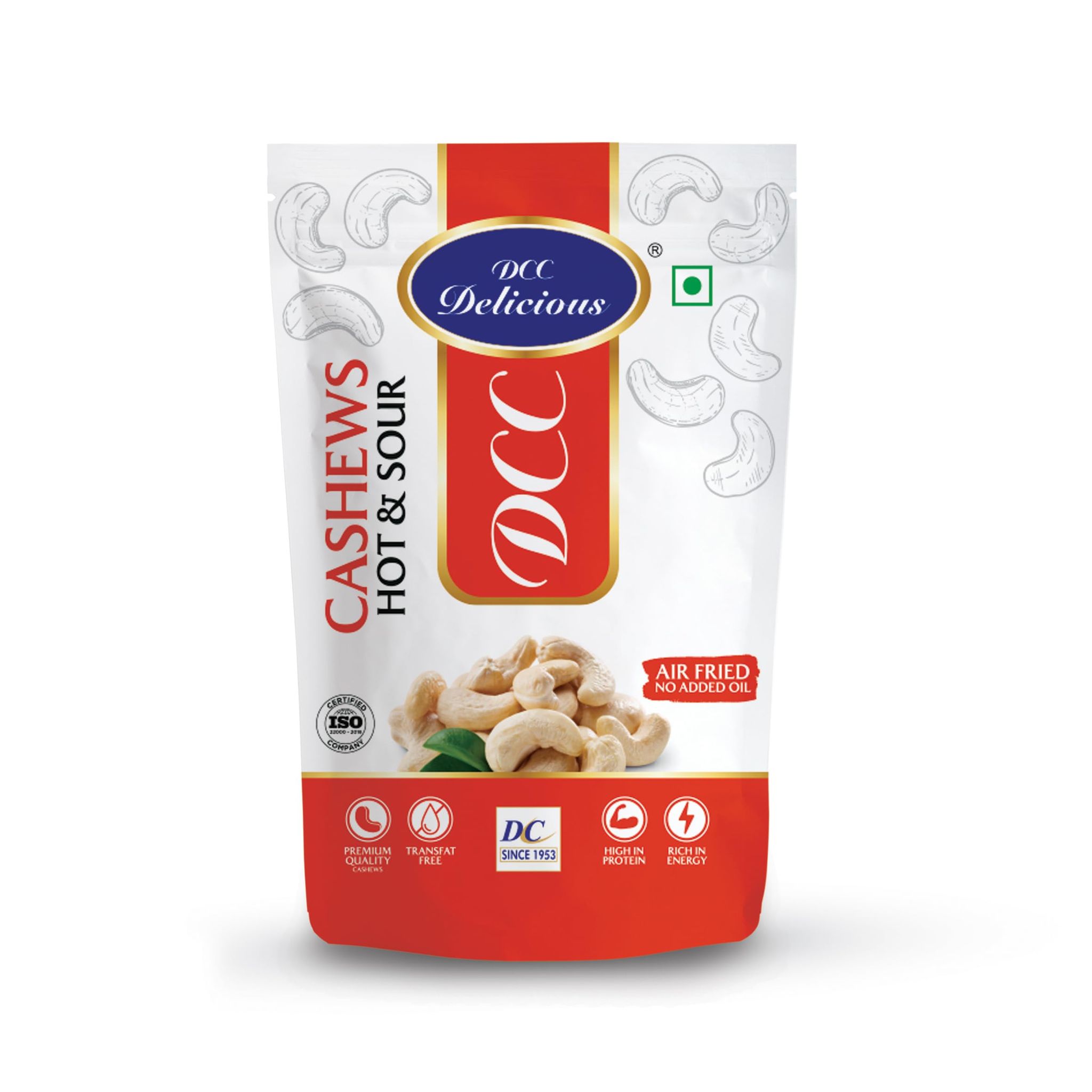 Dcc Delicious Dry Roasted Cashew (Hot& Sour), 80G