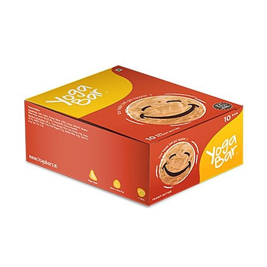 Yoga Bar All Natural Snack Bar, Peanut Butter, 400 G Pack Of 10