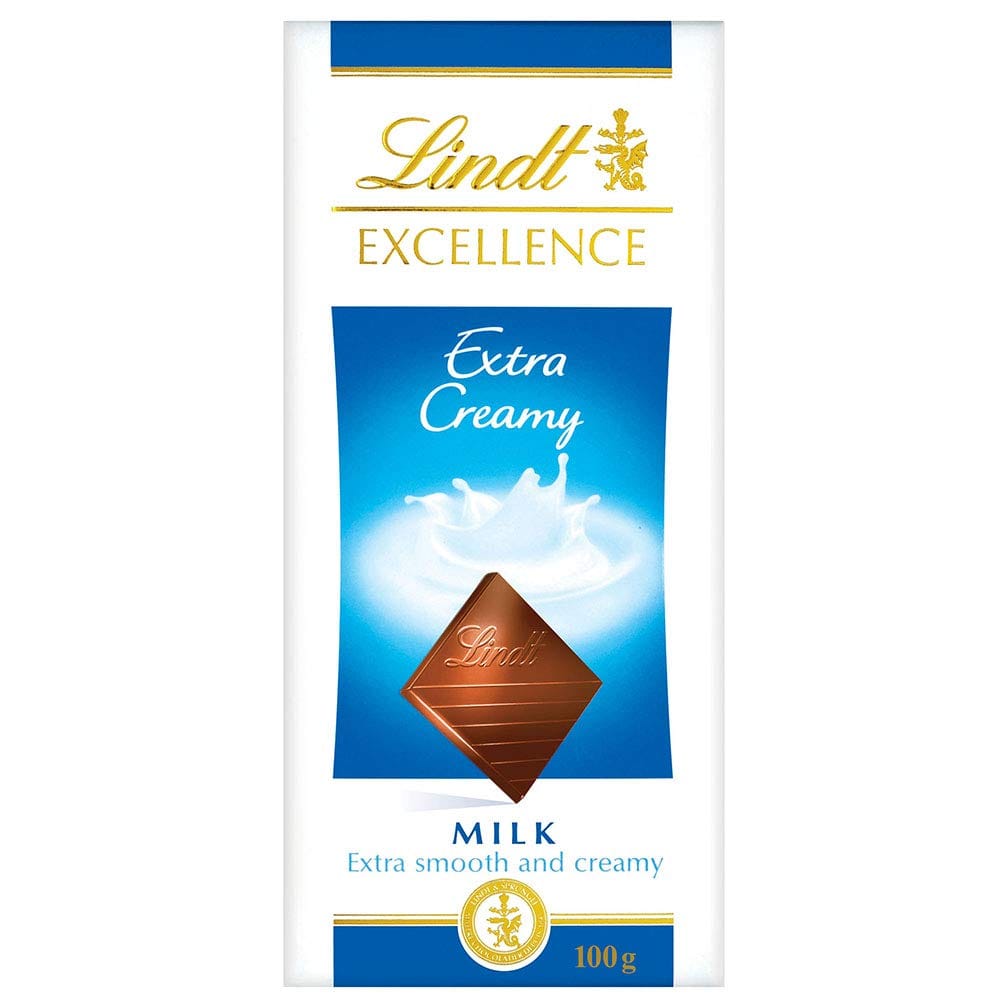 Lindt Excellence Extra Creamy Milk Chocolate, 2 X 100 G