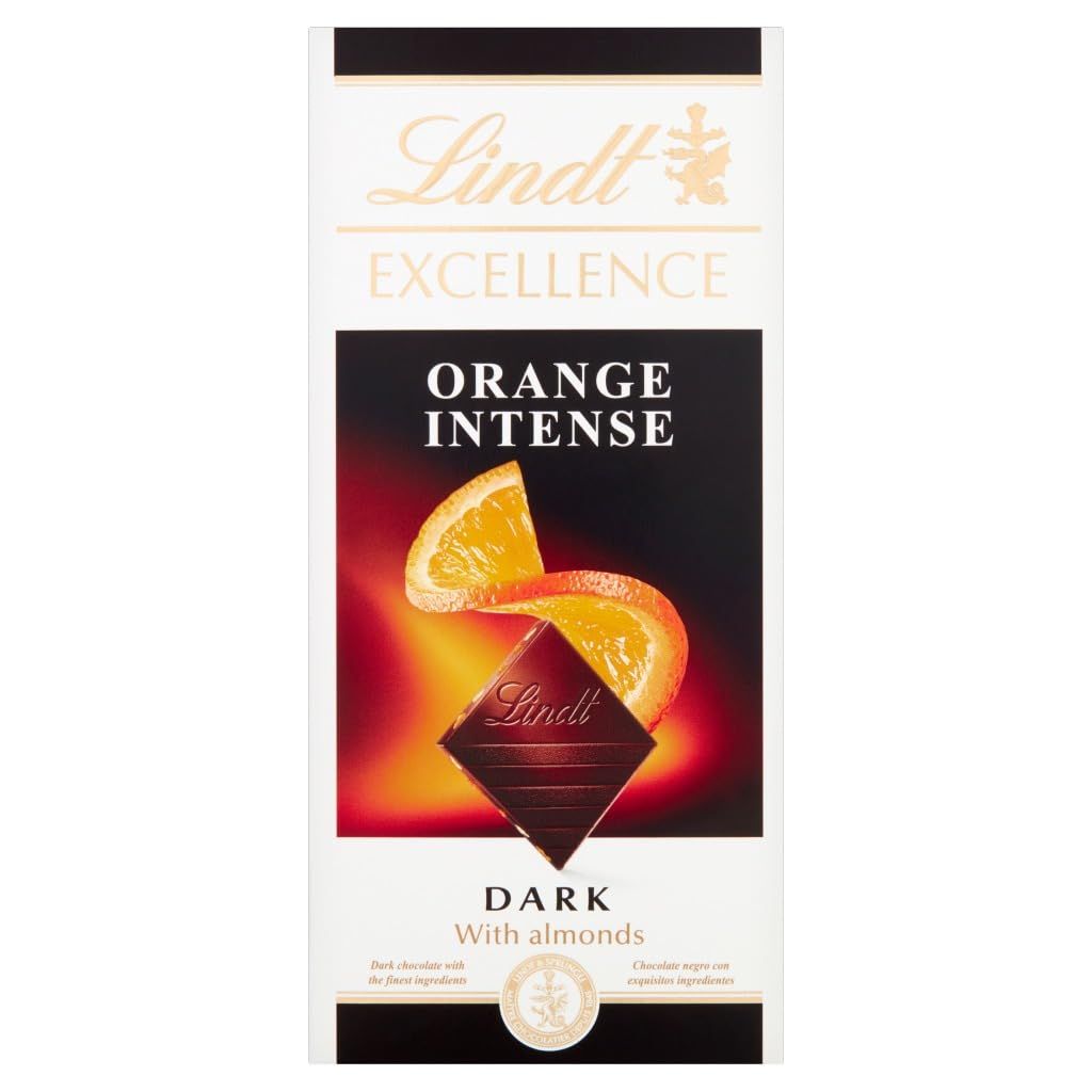 Lindt Excellence Orange Intense Dark Chocolate, 100G
