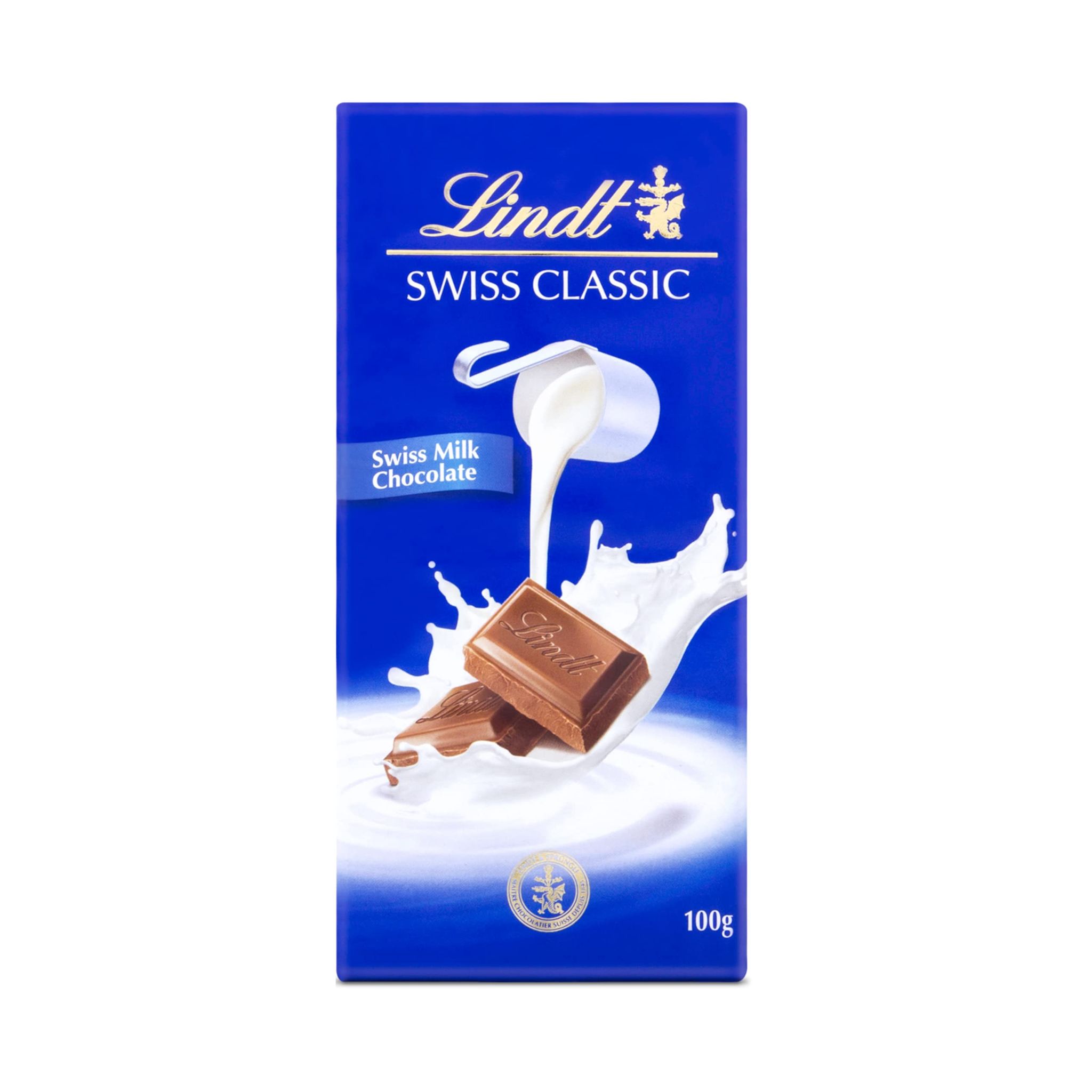 Lindt Swiss Chocolate, Milk, 100G Carton