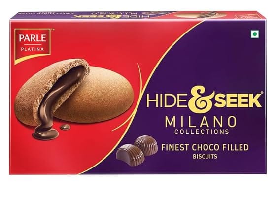 Parle Hide & Seek Milano Center Filled Regular Chocolate, 250G