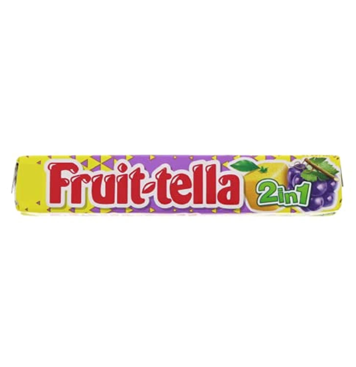 Rainincs Fruit, Tella 2In1 Lemon Grape Chewy Candy, 1.13 Oz /, 32 G