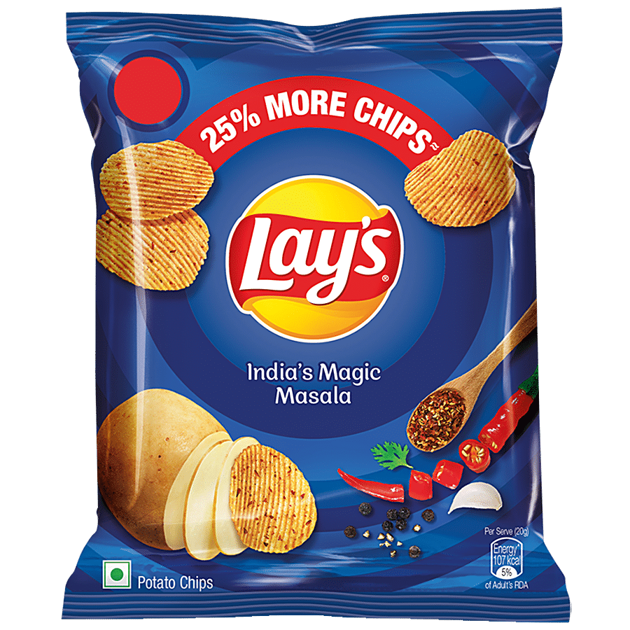 Lay's Potato Chips, Indias Magic Masala, 23 G Pouch