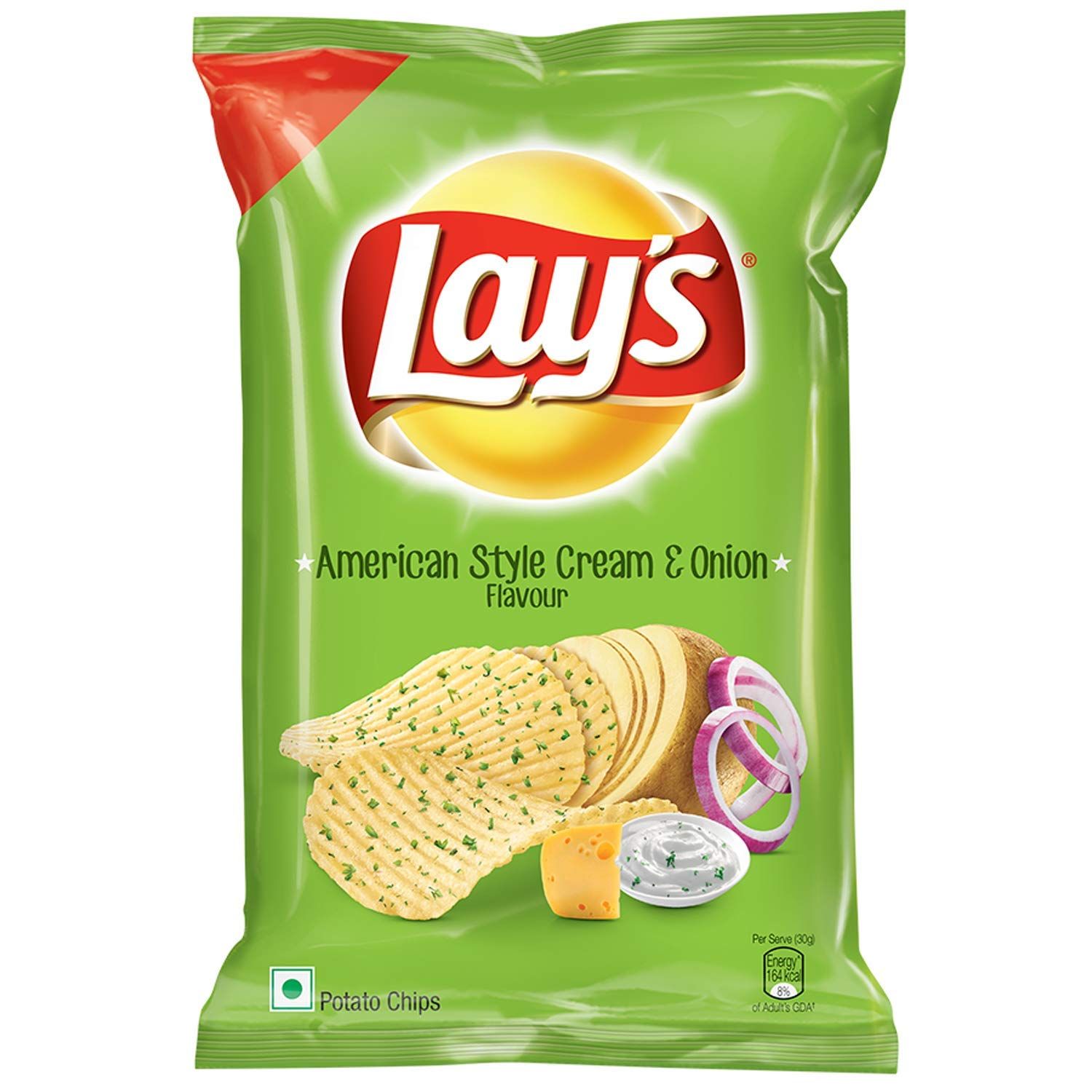 Lay's American Style Cream And Onion, 115 G Pack