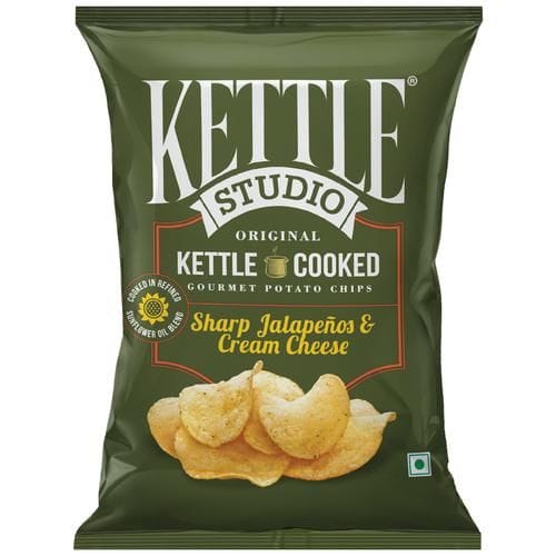 Kettle Studio Potato Chips, Sharp Jalapeno & Cheese Cream, 56 G