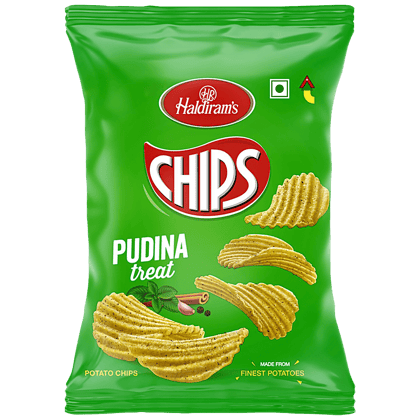 Haldiram's Chips, Pudina Treat, 55 G Pouch