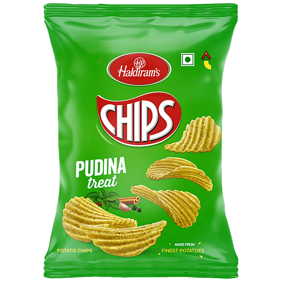 Haldiram's Chips, Pudina Treat, 55 G Pouch
