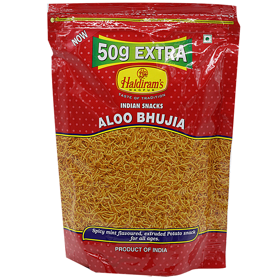 Haldiram's Namkeen, Aloo Bhujia, 400 G Pouch