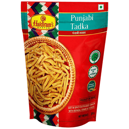 Haldiram's Namkeen, Spicy, Crunchy, Punjabi Tadka, 200 Gm Pouch