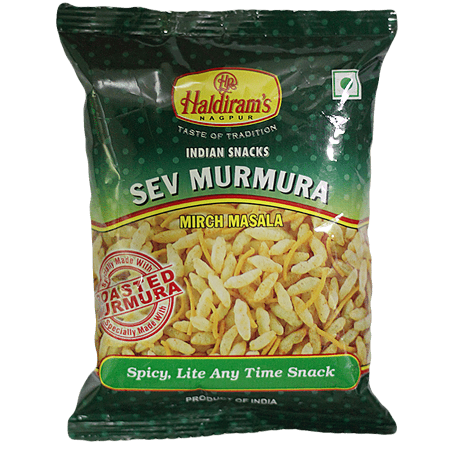 Haldiram's Namkeen, Sev Murmura Mirch Masala, 27 G Pouch