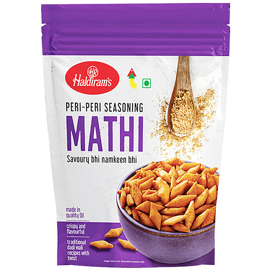Haldiram's Peri Peri Seasoning Mathi, 250 G
