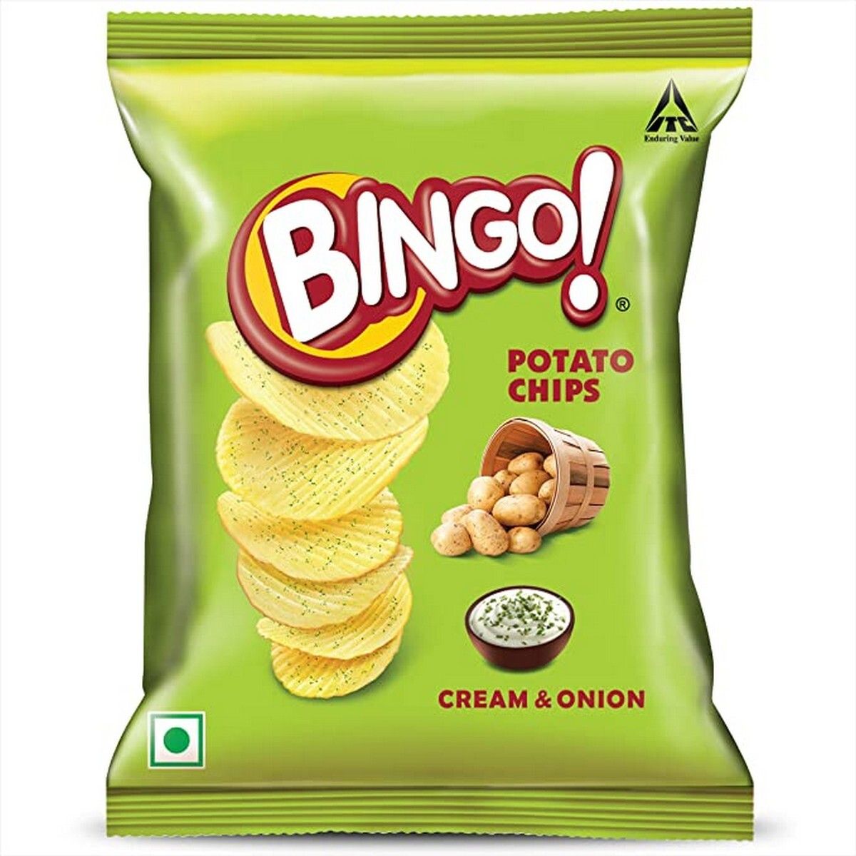 Bingo Cream & Onion Potato Chips 50G