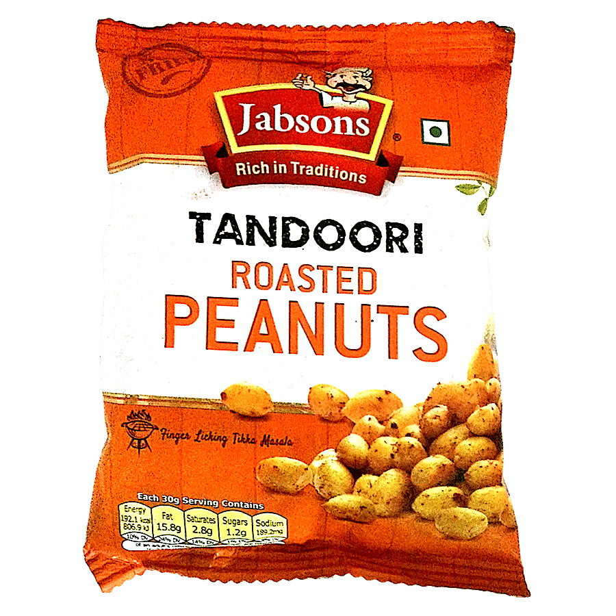 Jabsons Roasted Peanuts, Tandoori, 140 G