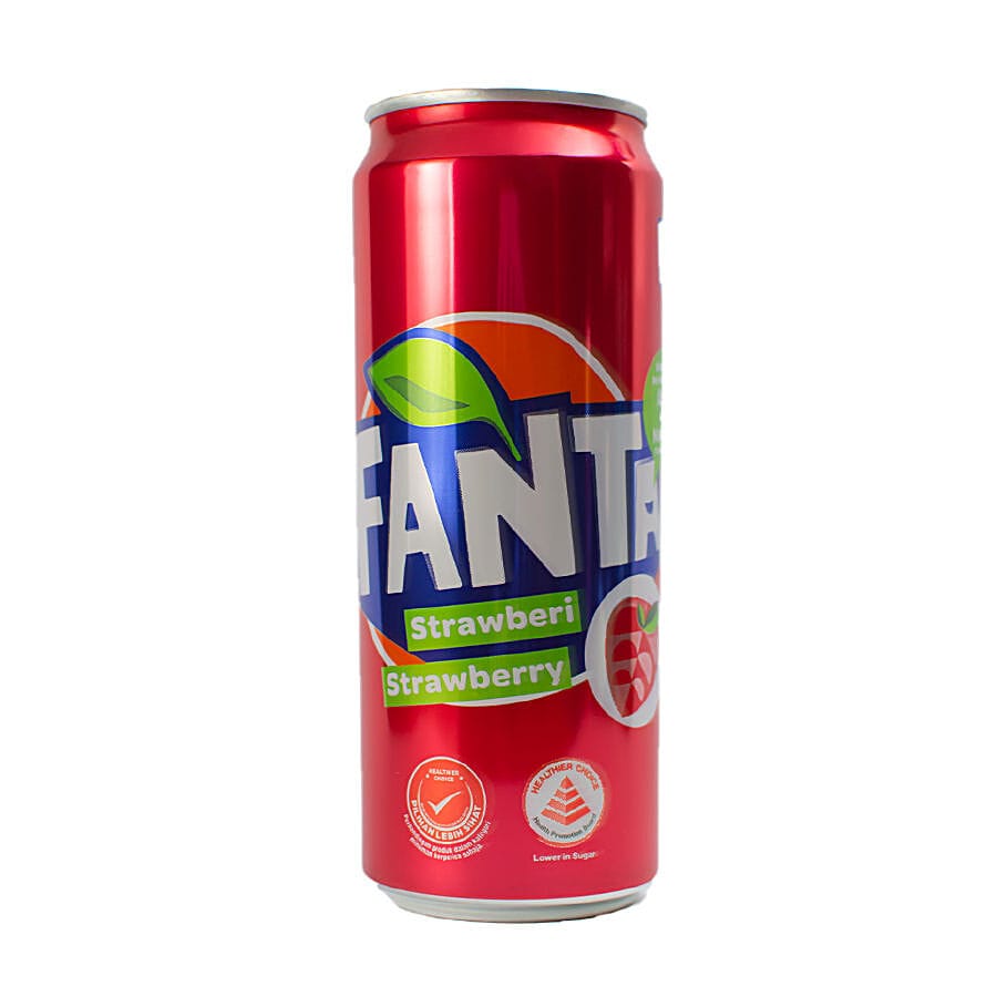 Fanta Sparkling Soft Drink - Strawberry, Refreshing, 320 Ml
