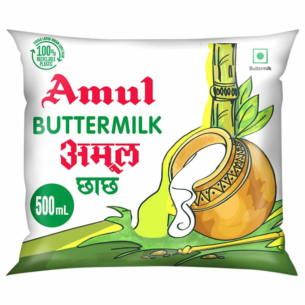 Amul Chaach Buttermilk, 500 ml