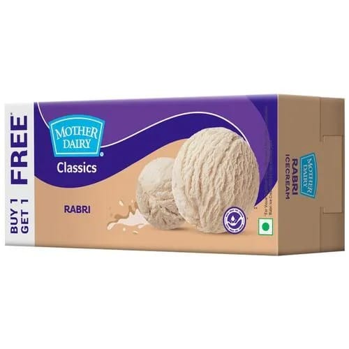 Mother Dairy Classic Rabri Ice Cream (Buy 1 Get 1 Free), 700 ml
