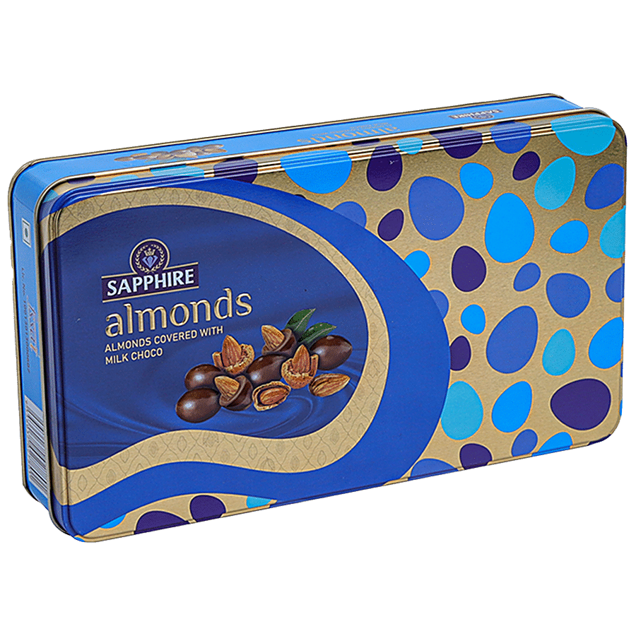 Sapphire Coated Nuts Almonds Covered With Milk Choco, 175 G