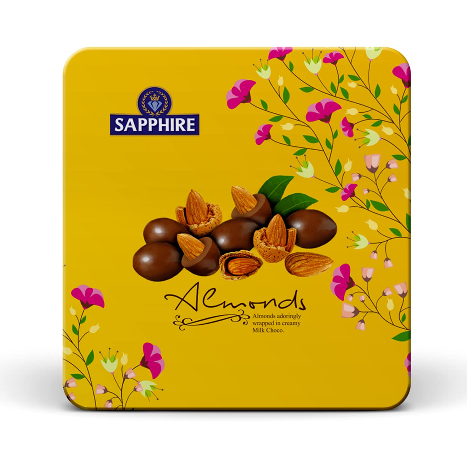 Sapphire Chocolate Coated Nuts, Almond, 200G