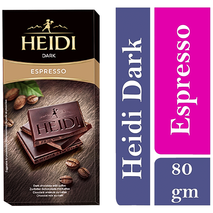 Heidi Dark Chocolate - Espresso, 80 G