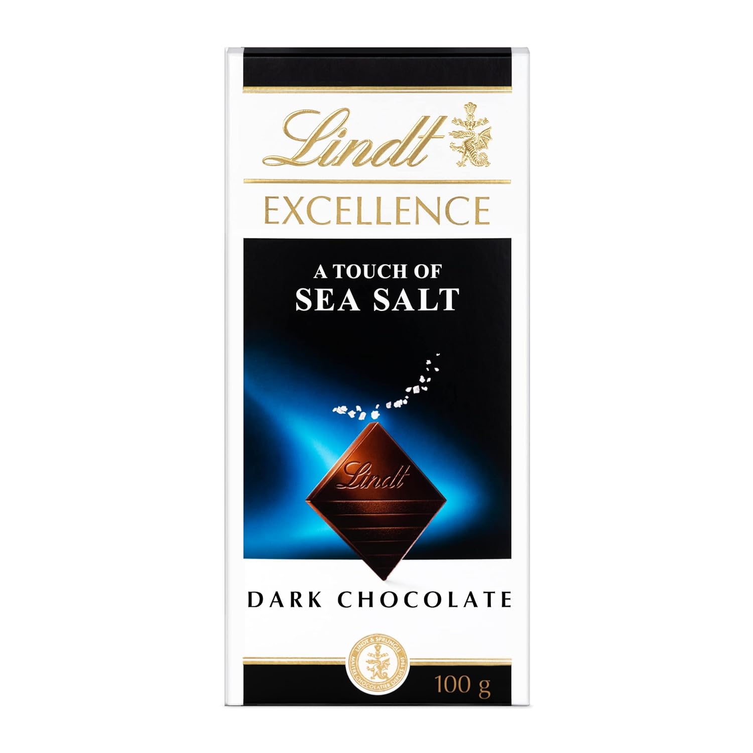 Lindt Excellence Sea Salt Dark Chocolate, 3.53 Oz 100 G