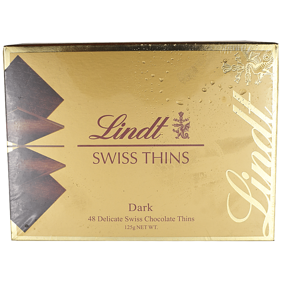 Lindt Chocolate - Swiss Thins Dark, 125 G