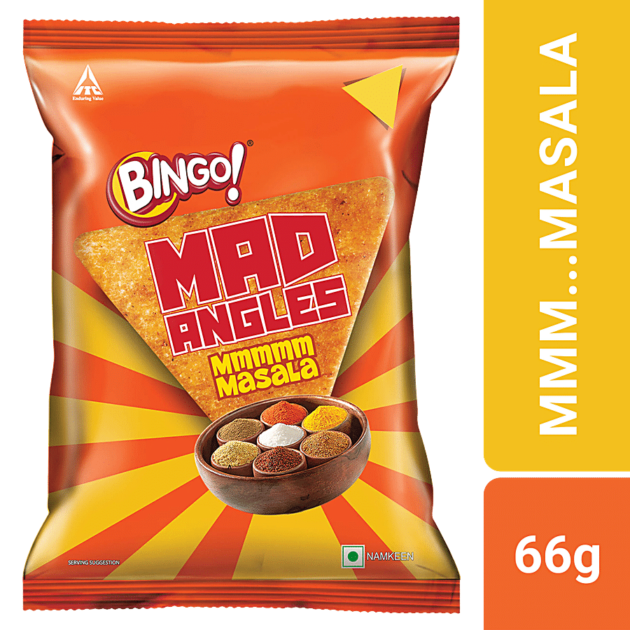 Bingo! Mad Angles - Mmmmm Masala, 66 g Pouch