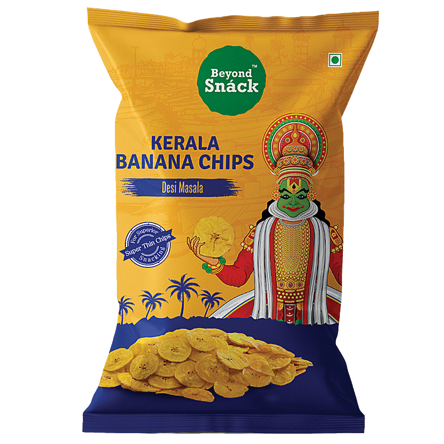 Beyond Snack Kerala Banana Chips - Desi Masala, 75 g Pouch