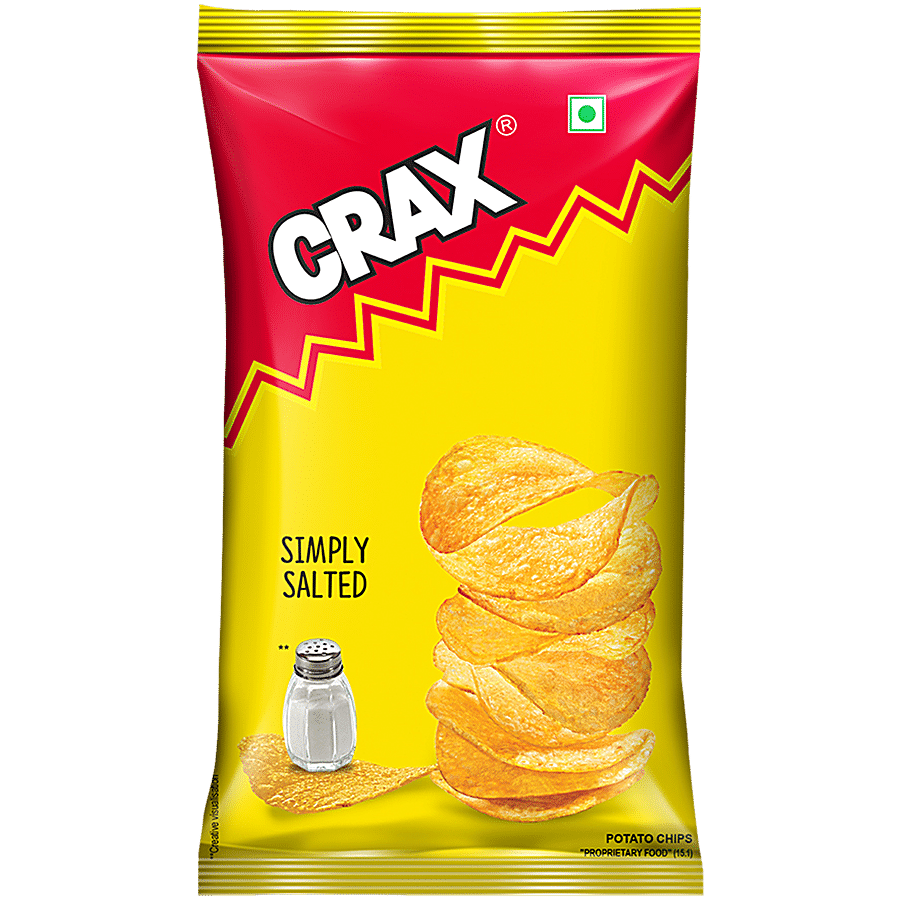 Crax Simply Salted Potato Chips, 95 g