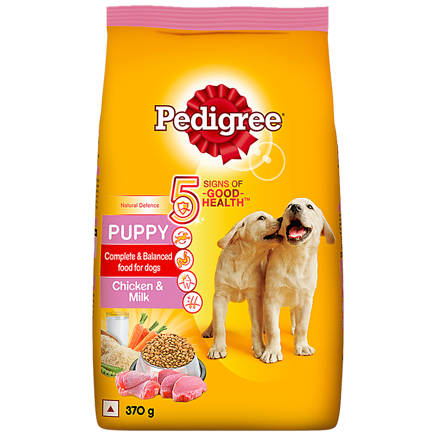 Pedigree Puppy Dry Dog Food - Chicken & Milk, 370 G