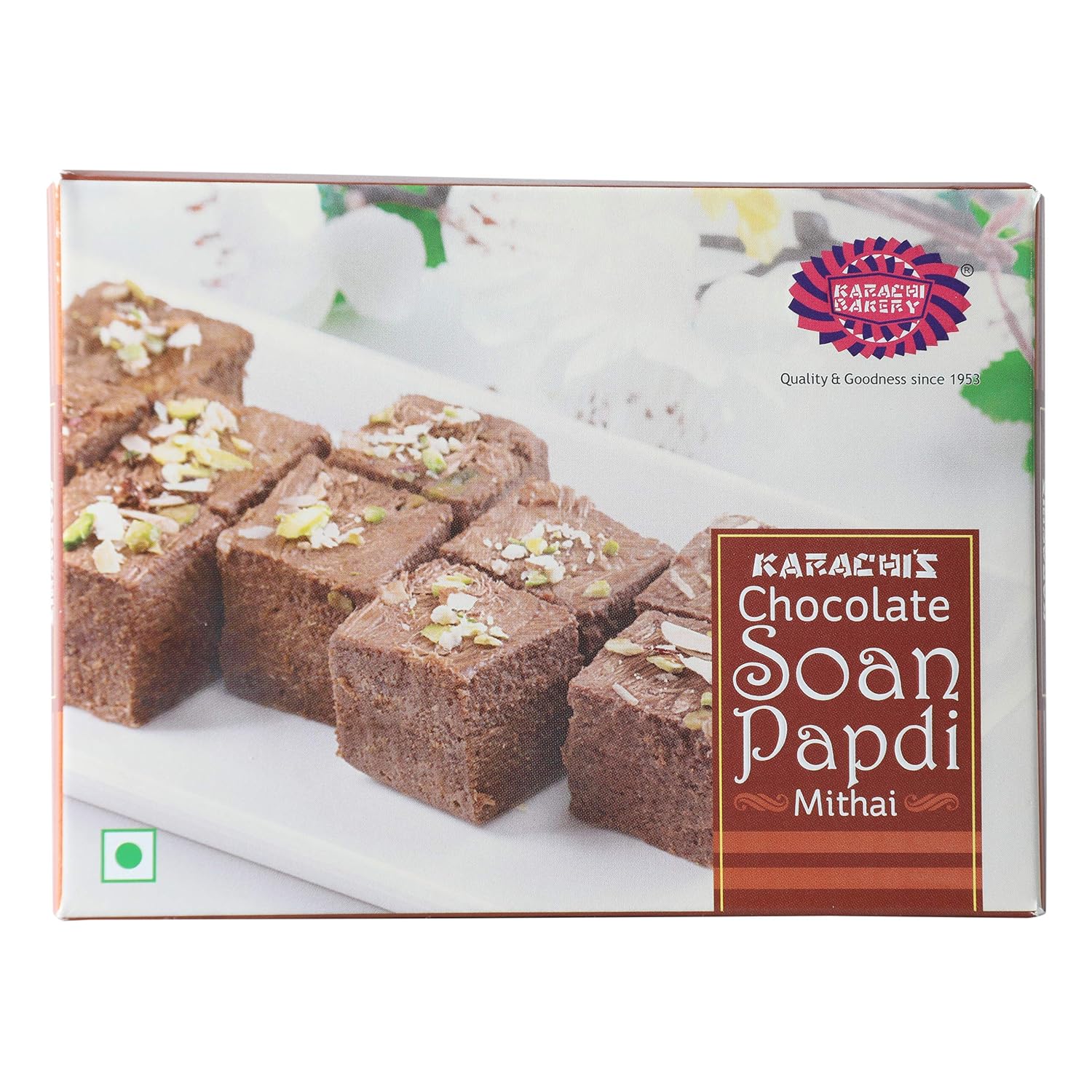 Karachi Bakery Soan Papdi Mithai Box - Chocolate, 200g