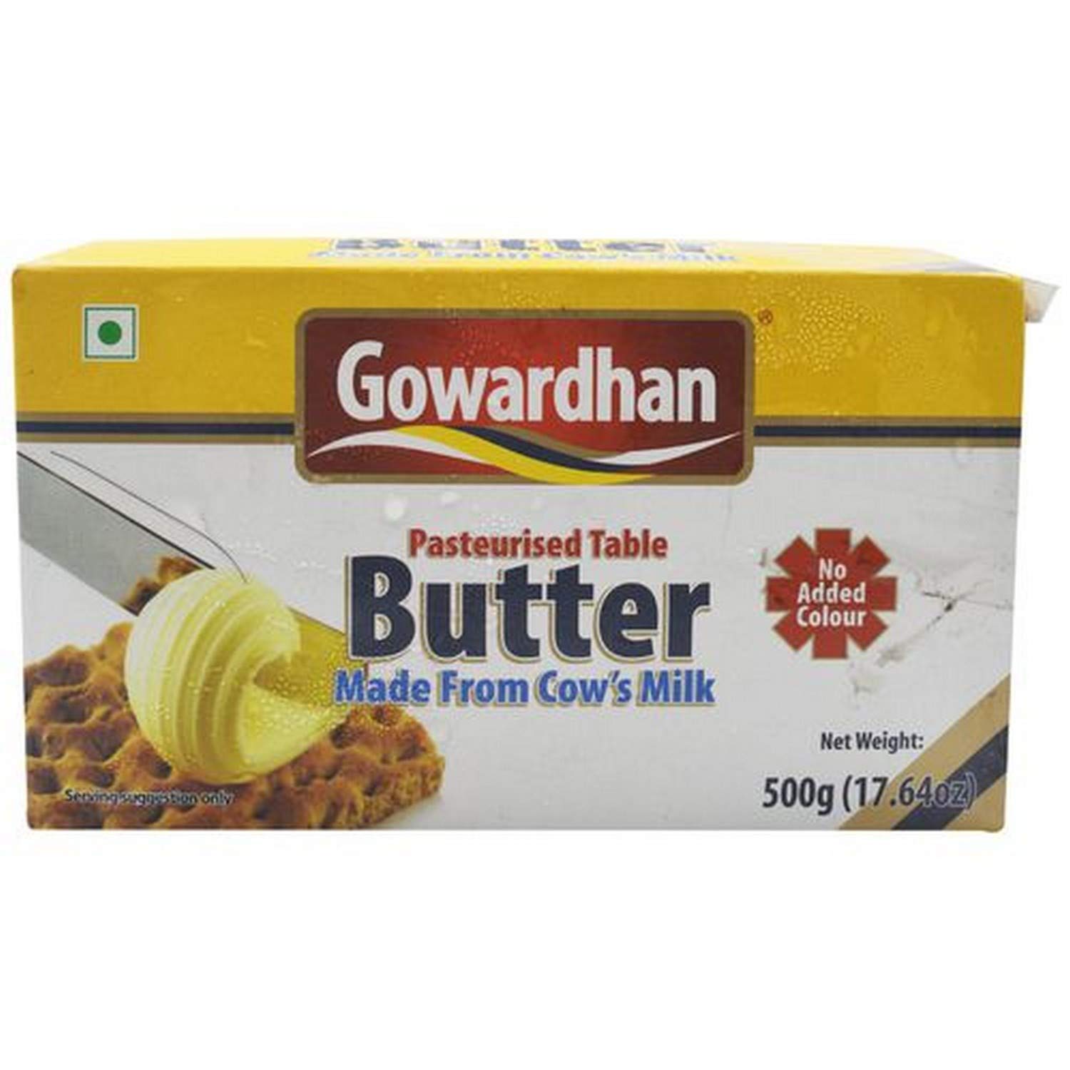 Gowardhan Pasteurised Table Butter, 500 G