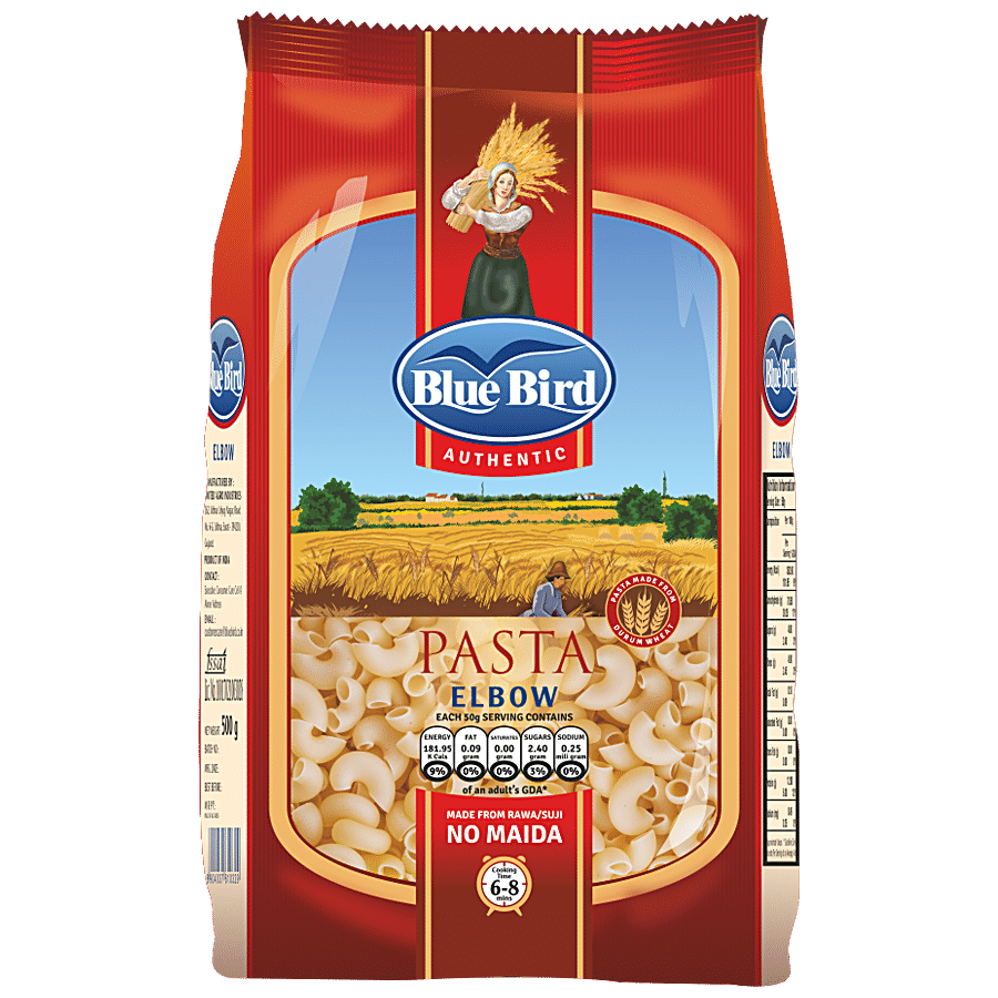 Blue Bird Pasta - Elbow Macaroni, 500 G Pouch