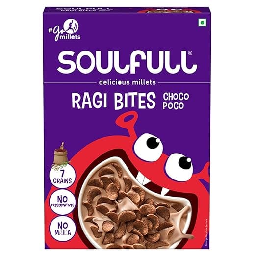 kottaram Soulfull Ragi Bites Choco Poco, 200G- No Maida, Low Sugar